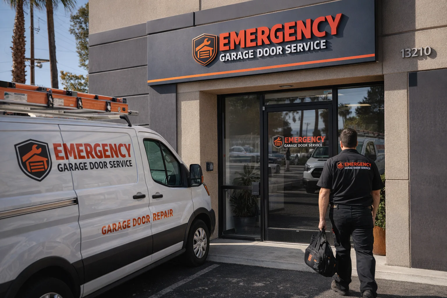 Emergency Garage Door Service - Business Exterior