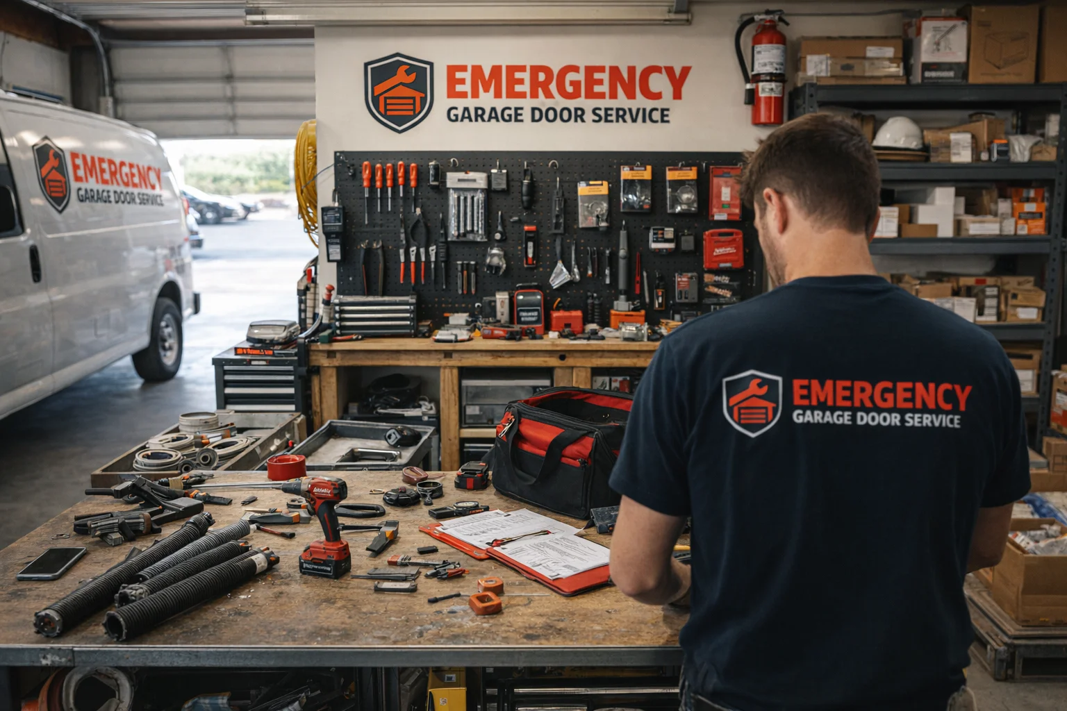 Emergency Garage Door Service - Workspace Interior